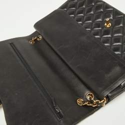 Chanel Black Quilted Leather Maxi Classic Double Flap Bag
