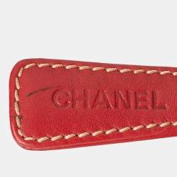 Pre Owned Chanel Red Quilted Leather Surpique Bowler Bag