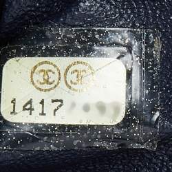 Pre Owned Chanel Blue Tweed Just Mademoiselle Bowler Bag