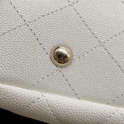 مملوكة مسبقًا Chanel White Leather CC Tote