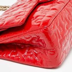 Pre Owned Chanel Red Puzzle Patent Leather Classic 226 Reissue 2.55 Flap Bag