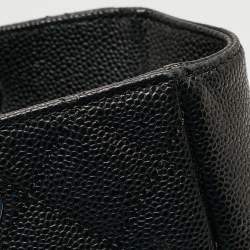 Pre Owned Chanel Black Caviar Quilted Leather CC Tote