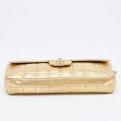 Chanel Gold Cube Quilted Leather CC Flap Bag