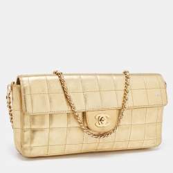 Chanel Gold Cube Quilted Leather CC Flap Bag