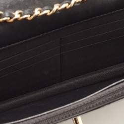 Pre Owned Chanel Black Quilted Leather Trendy CC Wallet On Chain