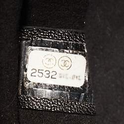 Pre Owned Chanel Gun Metal Leather Coco Pleats Backpack