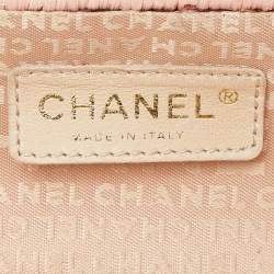 Chanel Pink Wicker Oval Locket Basket Chain Bag