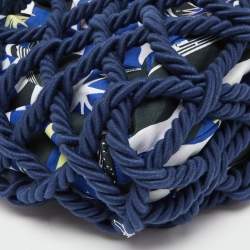 Chanel Multicolor Cotton Rope Large Shopper Tote