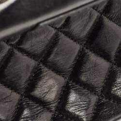Pre Owned Chanel Black Quilted Leather and PVC Aquarium Backpack