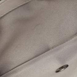 Chanel Grey Quilted Leather Single Flap Bag