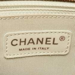 Pre Owned Chanel Bronze Textured Quilted Leather GST Tote
