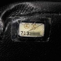 Chanel Black Quilted Caviar Leather Maxi Single Flap Bag