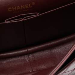 Pre Owned Chanel Red Quilted Patent Leather Classic 226 Reissue 2.55 Flap Bag