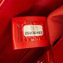 Pre Owned Chanel Red Chevron Rock The Corner Minaudiere Bag