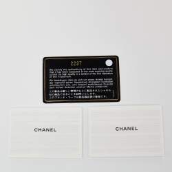 Chanel Orange Quilted Leather CC Logo Card Case