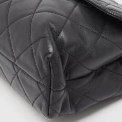 Pre Owned Chanel Black Quilted Leather In The Business Flap Bag