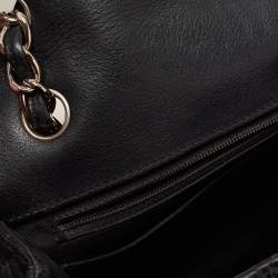 Pre Owned Chanel Black Quilted Leather In The Business Flap Bag