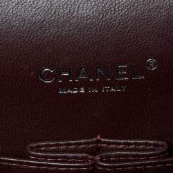 Pre Owned Chanel Black Quilted Caviar Leather Maxi Classic Double Flap Bag