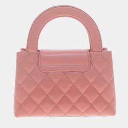 Pre Owned Chanel Pink Leather Kelly Shopping Bag