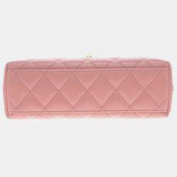 Pre Owned Chanel Pink Leather Kelly Shopping Bag