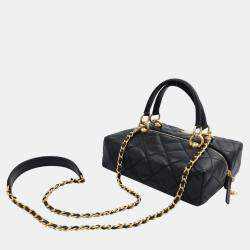 Chanel Black Leather Shoulder Bag