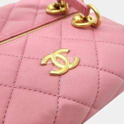 Chanel Pink Leather Shoulder Bag