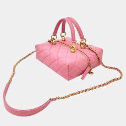 Chanel Pink Leather Shoulder Bag