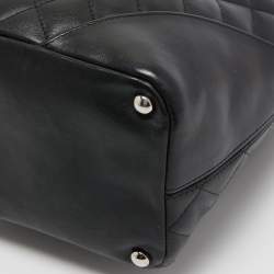 Pre Owned Chanel Black Leather CC Cambon Ligne tote bag