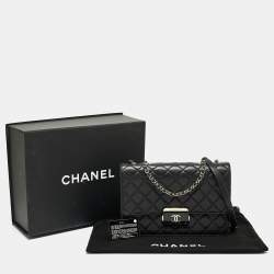 Pre Owned Chanel Black Quilted Leather Beauty Lock Flap Bag