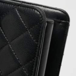 Pre Owned Chanel Black Quilted Leather Beauty Lock Flap Bag