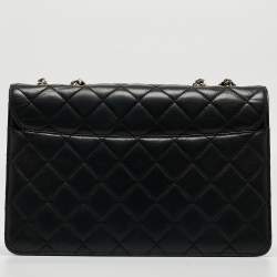 Pre Owned Chanel Black Quilted Leather Beauty Lock Flap Bag