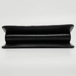 Pre Owned Chanel Black Quilted Leather Beauty Lock Flap Bag