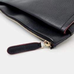 Pre Owned Chanel Leather Black Large Clutch
