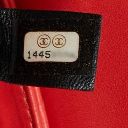 Pre Owned Chanel Red/Multicolor Quilted Stitched Patent Leather Medium Just Mademoiselle Bag