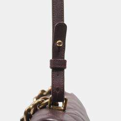 Pre Owned Chanel Womens Trapezio Purple
