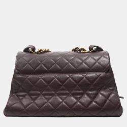Pre Owned Chanel Womens Trapezio Purple