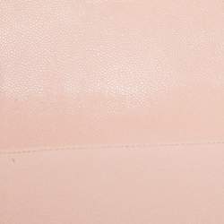 Pre Owned Chanel Pink Quilted Caviar Leather Small Boy Flap Bag