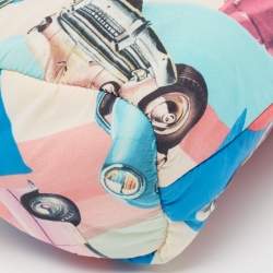 Chanel Multicolor Car Printed Nylon Cosmetic Pouch