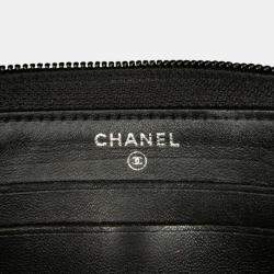 Chanel Black Le Boy Lambskin Leather Long Wallet