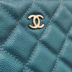 Pre Owned Chanel Caviar Clutch Large