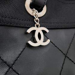 Chanel Black Leather Paris Biarritz Shoulder Bag