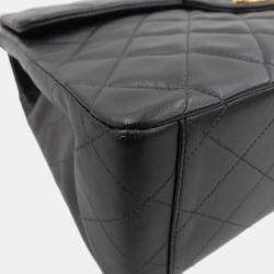 Pre Owned Chanel Black Jumbo XL Classic Single Flap Bag
