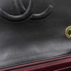 Pre Owned Chanel Black Jumbo XL Classic Single Flap Bag