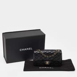 Chanel Black Quilted Leather New Mini Classic Single Flap Bag