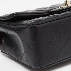 Chanel Black Quilted Leather New Mini Classic Single Flap Bag