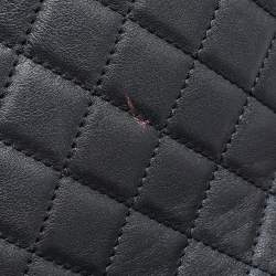 Pre Owned Chanel Black Quilted Lambskin Leather Small XXL Travel Flap Shoulder Bag