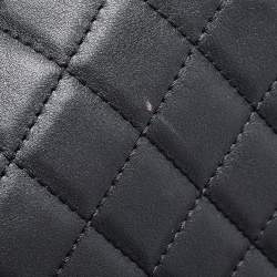 Pre Owned Chanel Black Quilted Lambskin Leather Small XXL Travel Flap Shoulder Bag