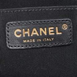 Pre Owned Chanel Black Quilted Lambskin Leather Small XXL Travel Flap Shoulder Bag