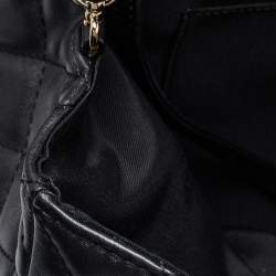 Pre Owned Chanel Black Quilted Lambskin Leather Small XXL Travel Flap Shoulder Bag
