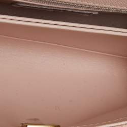 Pre Owned Chanel Pink Quilted Caviar Leather Small Coco Top Handle Bag